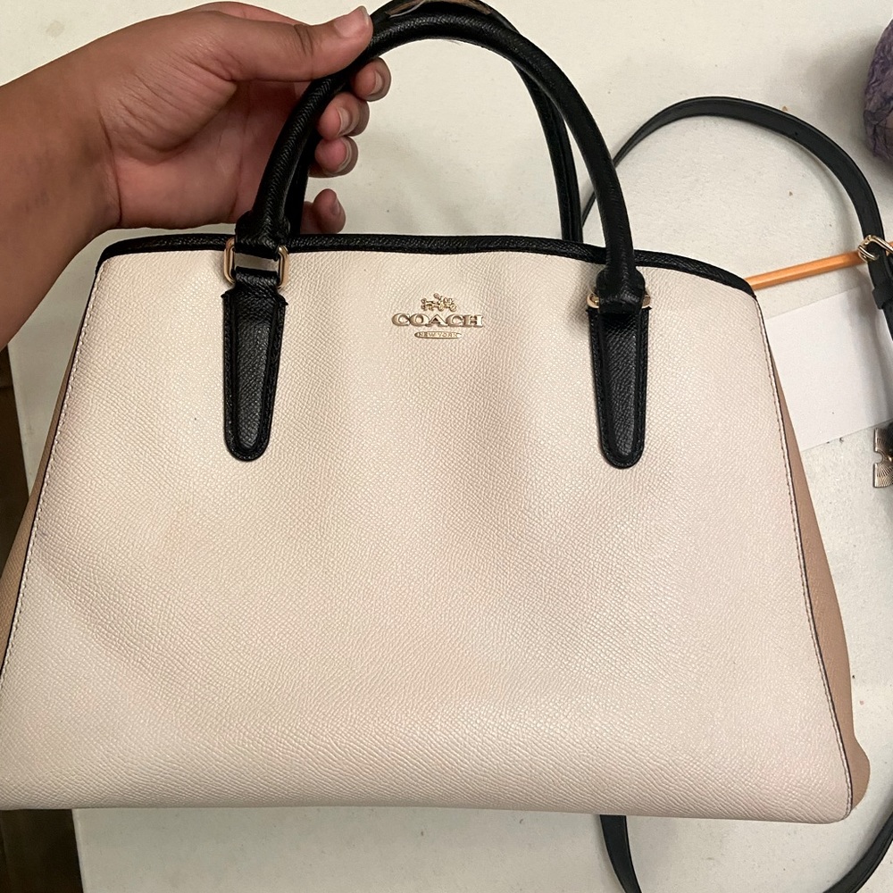 two toned coach bag